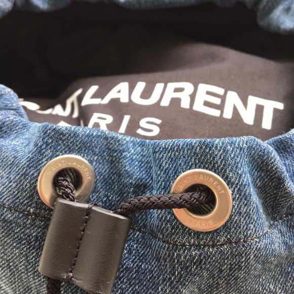 SAINT LAURENT DENIM BACKPACK - BRAND NEW WITH TAGS - Picture 6 of 7